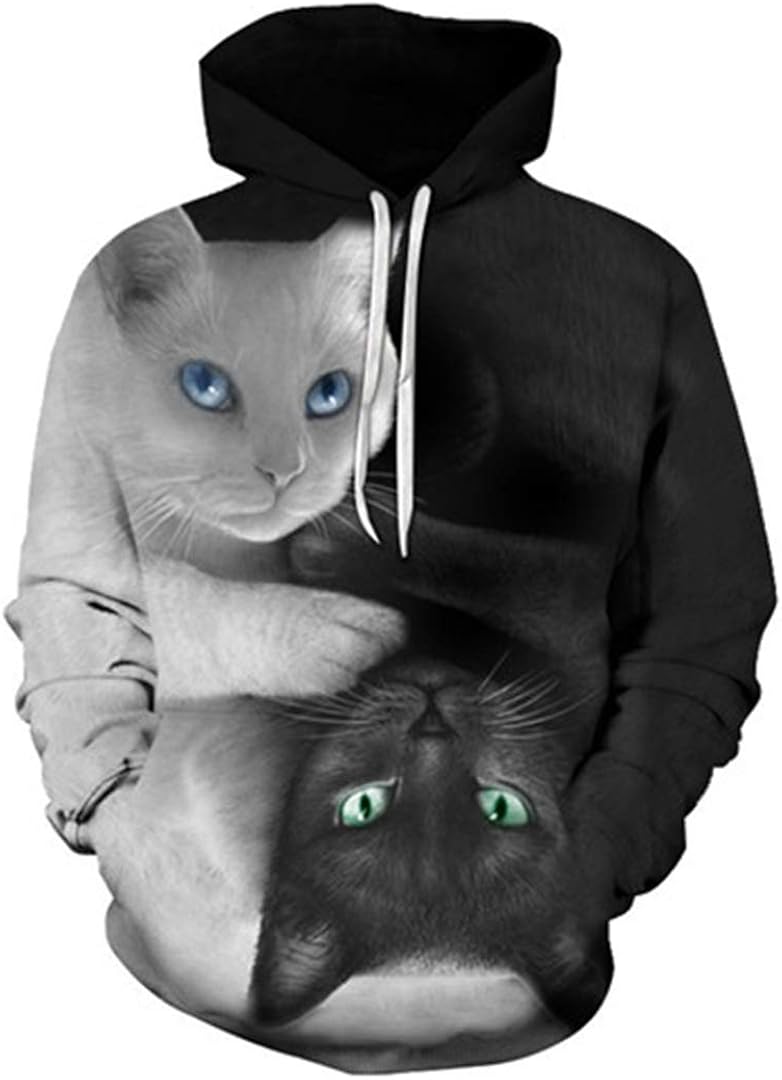 yin yang cat sweater