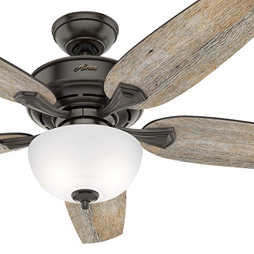 Hunter Fan 54 inch Casual Noble Bronze Indoor Ceiling Fan with Light