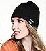 ABOGALE Bluetooth Music Beanie, Unisex Bluetooth 4.2 Knit Hat Stereo Headphones and Microphone (Black)