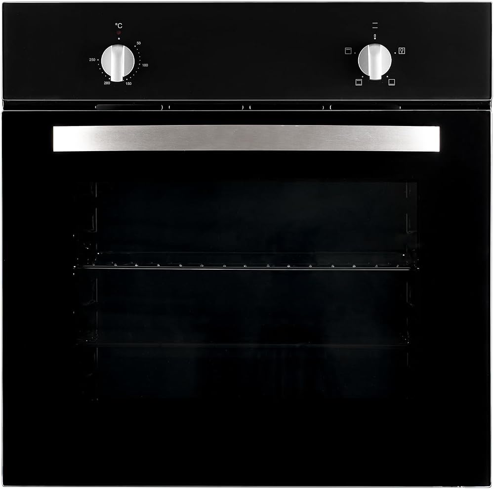 SIA SSO59BL 60cm Single Electric Oven Multi-function Black Glass Front