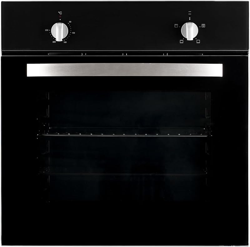 SIA SSO59BL 60cm Single Electric Oven Multi-function Black Glass Front