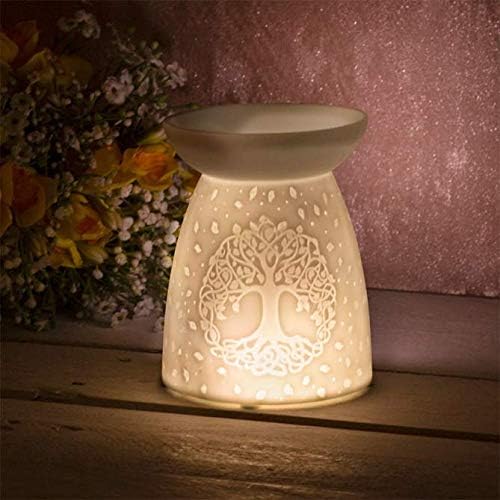 Wax Melt Oil Burner Tealight Holder Diffuser Ornament Aromatherapy Gift (Tree Of Life)
