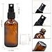 Pack of 12, 2 oz Amber Glass Bottles with Black Fine Mist Sprayers by Mavogel, Including 2 Extra Black Fine Mist Sprayers, 2 Stainless Steel Mini Funnel, 2 Transfer Pipettes, 12 Bottle Labels