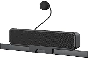 XUMIUZIY Computer Speakers for Desktop PC, Monitor Speakers with Detachable Mic, USB Wired External Speaker for Laptop, Loud 