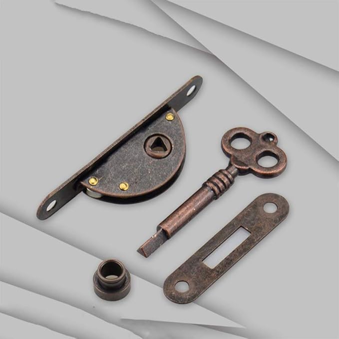 tooloflife Lock Set with Key Antique 2 Types Vintage Style