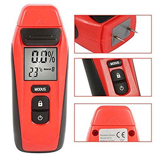 Minzhi G110 Wood Moisture Tester Moisture Sensor LCD Display Digital Humidity 0.1% Accuracy Moisture Meter - Thumbnail 2