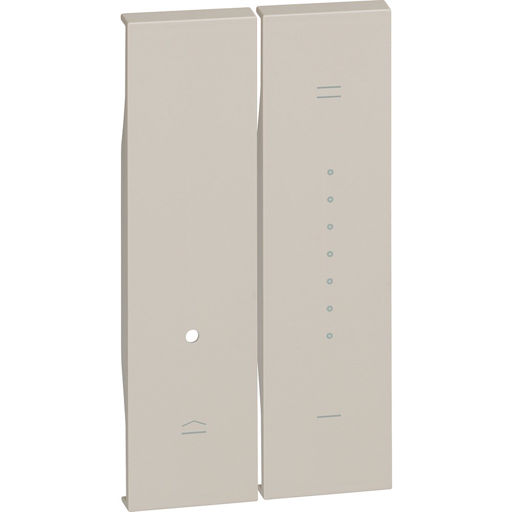 Bticino KM19 Cover Living Now to be Applied to Dimmer Switches (Art. K4410, K4411), 2 Modules, Sand Colour