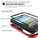 ZenRich Galaxy Tab A 10.1 Case 2016, P580/P585 Case (with S Pen Version), Shockproof Heavy Duty Rugged Case with Stand/Hand Strap/Shoulder Belt for Tab A 10.1 inch 2016 Release P580/P585, Red