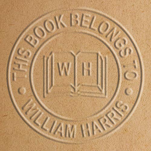 Library of or Ex Libris book embossing press - Antique Look Executive Model company or personal name