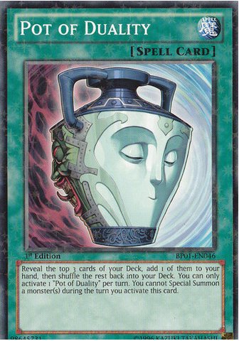 Yu-Gi-Oh! - Pot of Duality (BP01-EN046) - Battle Pack: Epic Dawn - 1st Edition - Starfoil Rare
