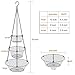 3-Tier Wire Fruit Hanging Basket,Kitchen Vegetable Storage Basket,Iron Wire(Black)