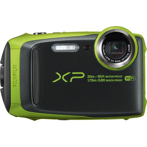 Fujifilm Waterproof Digital Underwater Camera with 3" LCD, Green (xp120