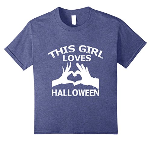 This Girl Loves Halloween T Shirt Costume Candy Ghosts