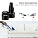 Handheld Mini Vacuum Cleaner, NUWA Portable Car Vacuum Cleaner Cordless, Lightweight Auto Hand Vac Dust Collector Rechargeable wih USB Charging Cable, Equipped with two Nozzles (Blue)