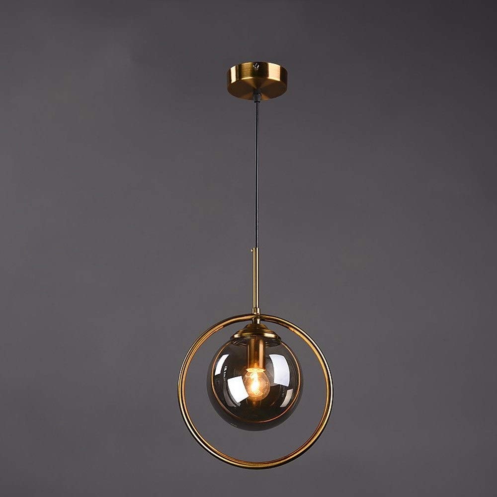 Dulg Nordic Modern Industrial Chandelier Clear Glass Ball Globe