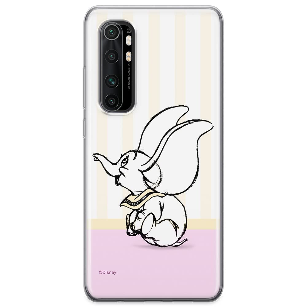ERT GROUP mobile phone case for Xiaomi MI NOTE 10 Lite original and officially Licensed Disney pattern Dumbo 009 optimally adapted to the shape of the mobile phone, case made of TPU