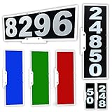 Vertical or Horizontal Mailbox Address Plaque, Reflective 911 Plate, Most Visible Mailbox Address Marker Money Can Buy!