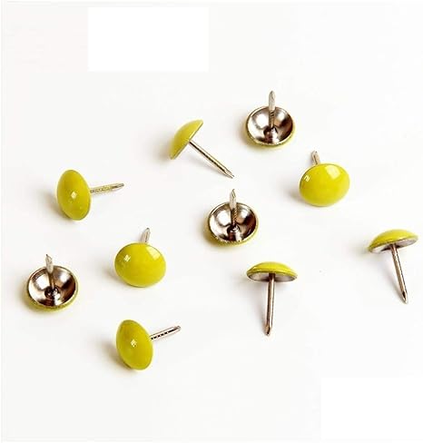 Amazon Co Jp 二本爪 Diy素材カラー手作り二本爪 かわいい柄ネイル 手作りネイル 黄色の画鋲 Diy 工具 ガーデン