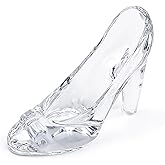 Glass Crystal High Heels, Glass Slipper, Crystal High Heels for Shoes Birthday Decoration Party, Wedding Supplies Decorative Party Decorations, Transparent