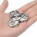 Dacra For UFO Tri-Spinner Silver Fidget Time Killer Focus ADHD EDC Toy With Beautiful Look and Great for Deep Thought & Anxiety Relief, Smaller Friction and Stable Bearing