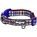 Blueberry Pet Soft & Comfy Scottish Adventure Madison Stripes Designer Padded Adjustable Dog Collar, Medium, Neck 14.5