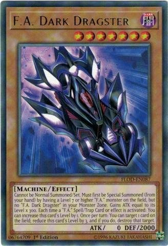 F.A. Dark Dragster - FLOD-EN087 - Rare - 1st Edition - Flames of Destruction