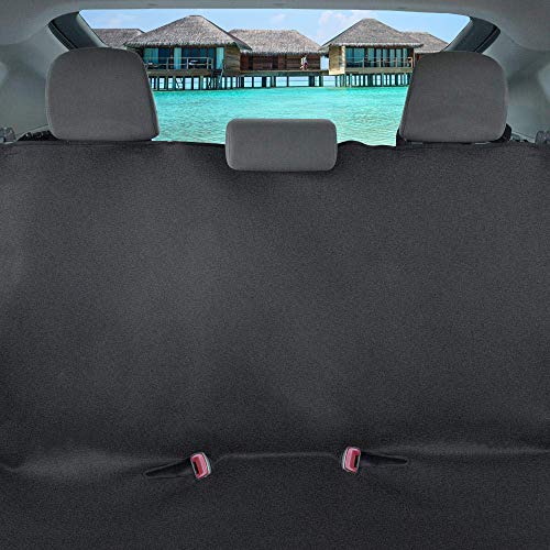 TanYoo Car Seat Cover Waterproof Car Seat Protector Non-Slip SBR Vehicle Best Protection for Sweat, Stains & Smell, Fit for Most Sedan Cars, SUVs, Black (54x51 Inch)【1 PCS】