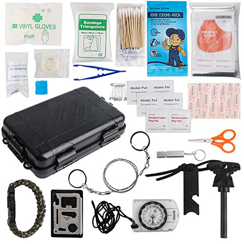 BlueStraw First Aid Kit Emergency Survival Trauma Kit, Outdoor Gear