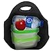 Hoopla Gorilla Bag - Deluxe Insulated Lunch Carrier - Black Neoprene Tote for Work, School and Kids Snacks - Keeps Contents Cool, Fresh and Secure.