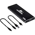 Kingwin M.2 SSD NVMe External Enclosure, 10Gbps USB 3.1 Gen 2 M-Key to USB C Solid State Drive Adapter, PCIe USB 3.0 USB C Cables, Fit Size 2230/2242/2260/2280, Aluminum, KM-U3NGFF-NVE