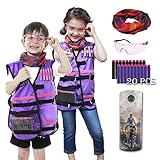 UWANTME Kids Tactical Vest Kit for Nerf Rebelle Series Blaster