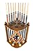 Cue Rack Only - 10 Pool - Billiard Stick & Ball Floor Rack - Holder Choose Mahogany or Oak Finish (Oak)