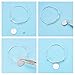 BENECREAT 15PCS/Set Adjustable Wire Blank Bracelet Expandable Bangle for DIY Jewelry Making, 2.5 Inch - Silver & Golden & Rose Gold