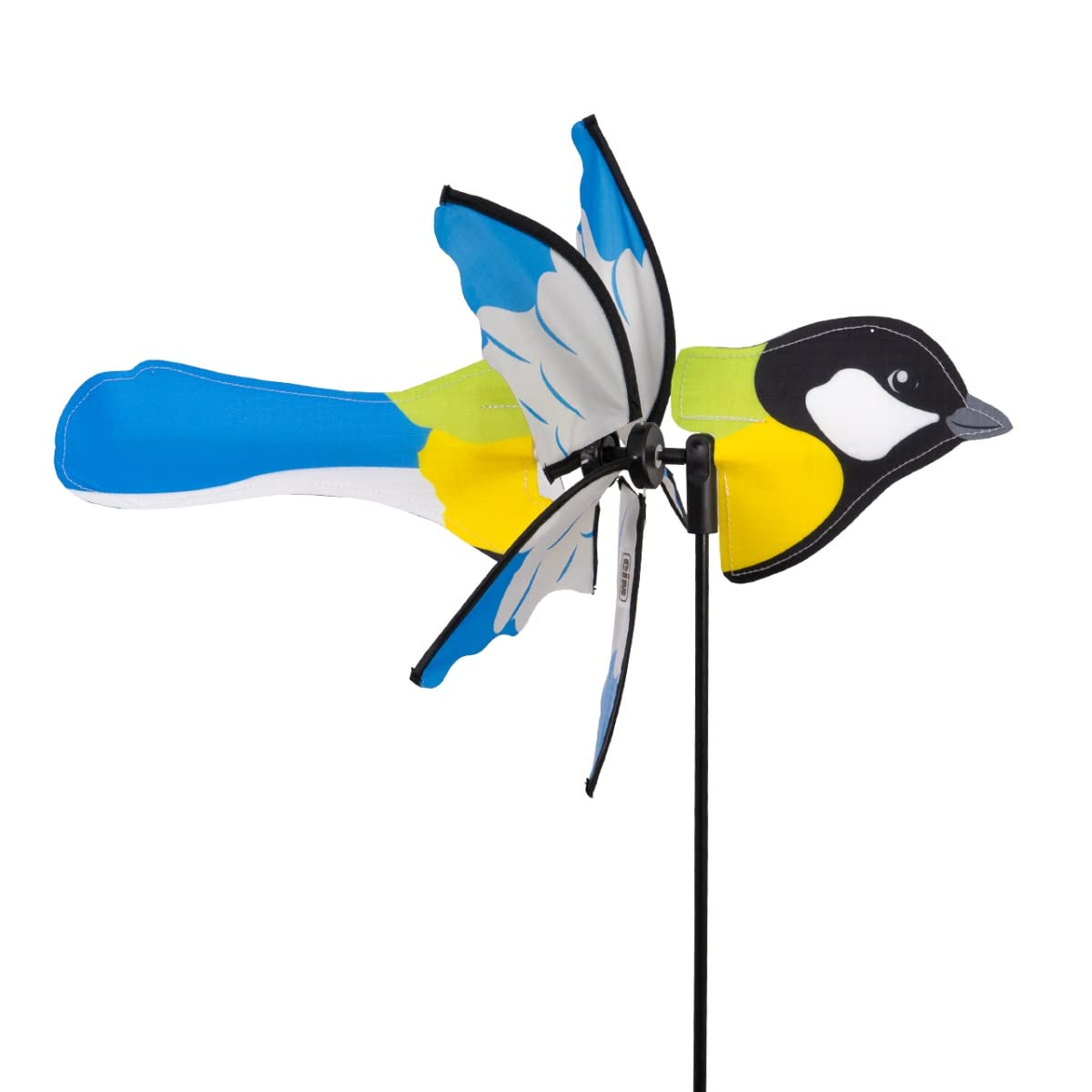 CIM wind Spinner - Petite 2in1 - windmill Ø31x50x90cm - windmill with pole or mobile with hanging set – attractive decoration … (Kohlmeise) — image 1