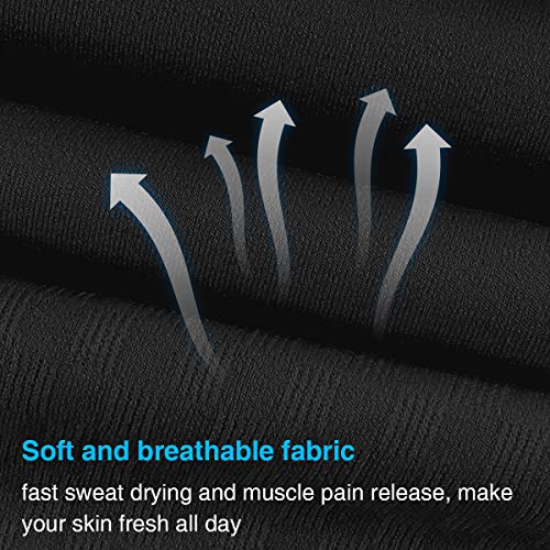 KMMIN Arm Sleeves, UV Protection Sleeves for Driving Cycling Golf Basketball Warmer Cooling Arm Sleeves UPF 50 Sunblock Protective Gloves for Men Women Adults Covering Tattoos(2Black)