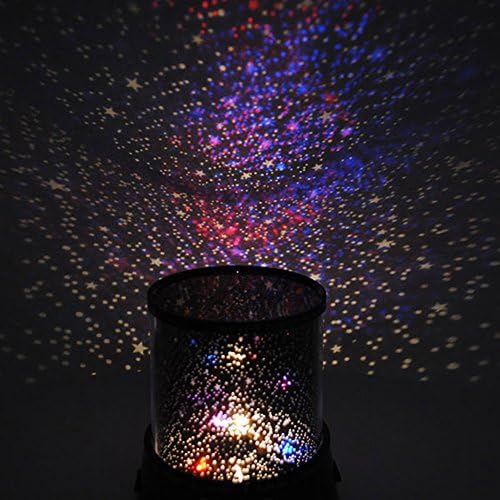 LovingRainbow 5V Fabulous Starry Projector DIY Star Projector Moon Lamp for Kids Bedroom