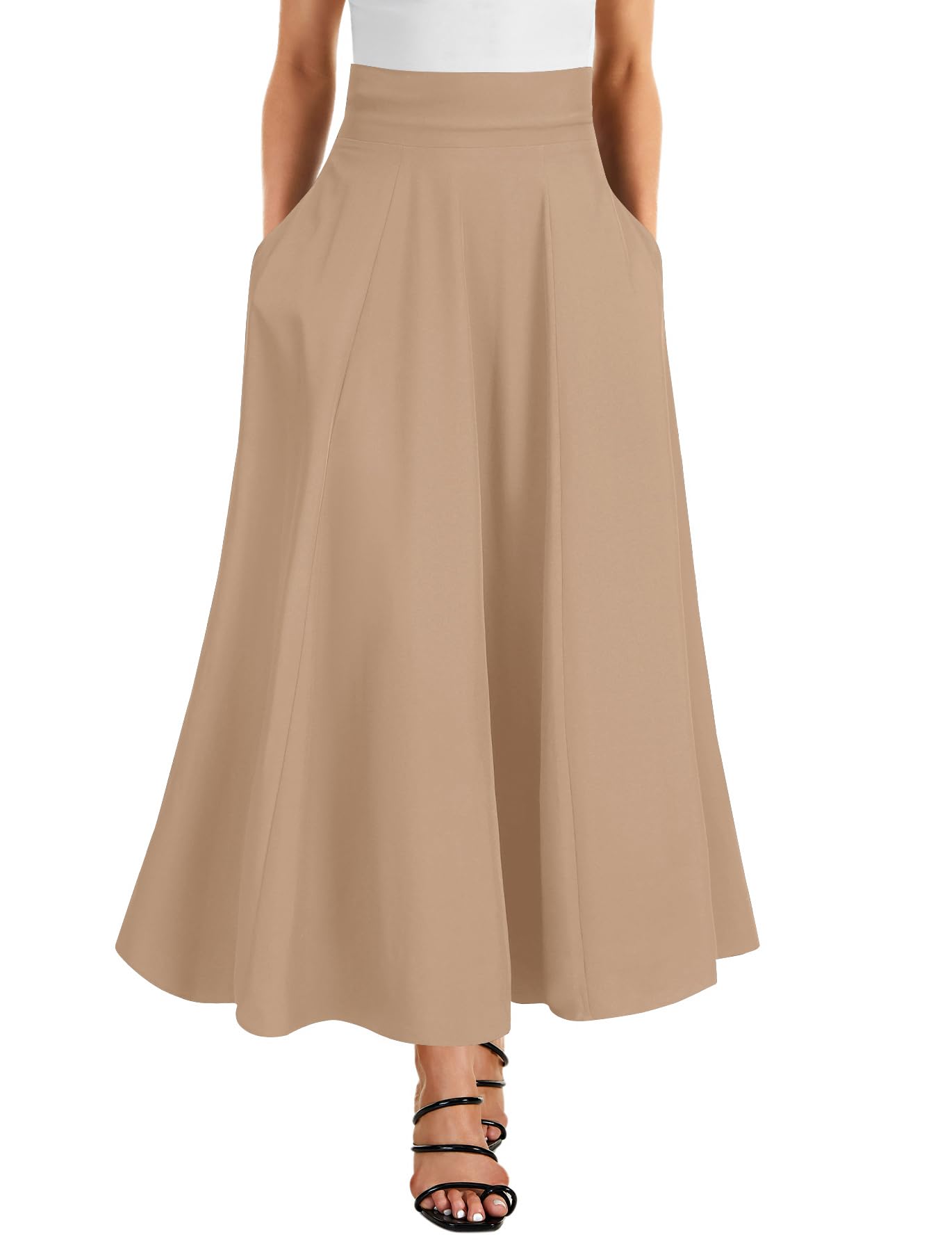 tie knot back maxi skirt main image 0