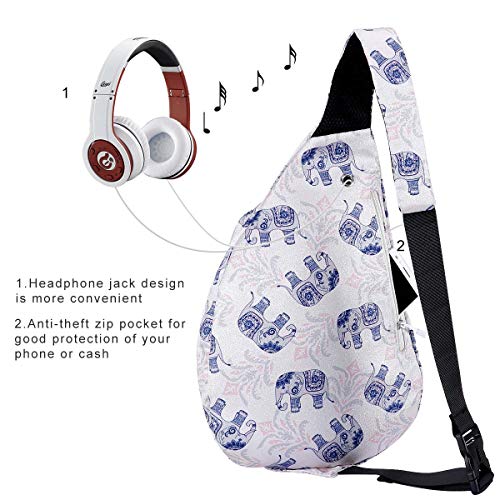KAMO Sling Backpack - Rope Bag Crossbody Backpack Travel Multipurpose Daypacks for Men Women Lady Girl Teens