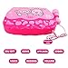 M SANMERSEN Karaoke Machine Toys for 3-6 Year Old Girls, Portable Musical Bag with Microphone Karaoke Player Toys for Girls Gifts Age 3 4 5 6 Xmas Gifts Pink