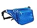Fanny Pack, Shiny Color Design, Sparkle Blue Waist Bag, For Women Men Kids (Sparkle Blue)