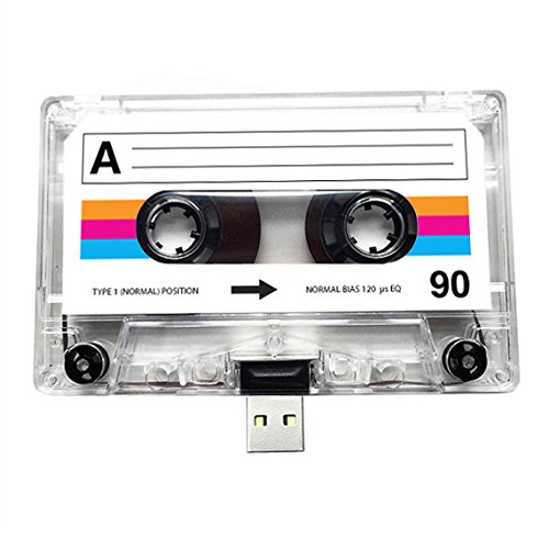(16GB) USB Mix tape, Retro, Valentines, Romantic, Gifts for Her, Thoughtful, Flash Drive, Cassette, Quirky Gift, Playlist, Music, Cool, Cute, Love, Present, Girlfriend (16GB)