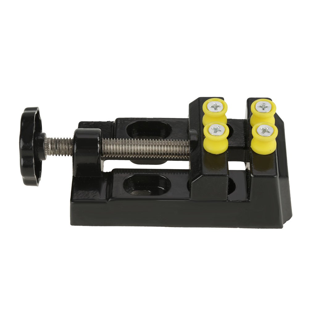 Drill Press Vise,Heavy Duty Table Bench Clamp,Mini Flat Carving jaw,Aluminum Alloy,for Jewelry Nuclear Clip On DIY Carving Holder Tool 110 * 60 * 35mm