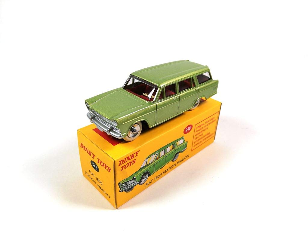 OPO 10 - DeAgostini FIAT 1800 STATION WAGON green - miniature car DINKY TOYS 548