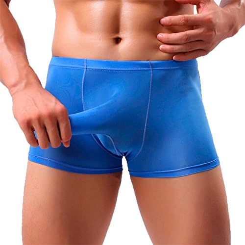Hot Sale!Men Underwear,Simayixx Underpant Mens Boxes Sexy Elephant Bulge Briefs Underwear Pouch T Lingerie Underpants Shorts (2XL, Blue)