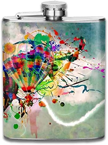 Colorful Hot Air Balloons Wallpaper Gifts Top Shelf Flasks Stainless Steel Flask