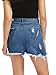 Verdusa Women's Casual Distressed Ripped A-Line Denim Short Skirt A-Blue#2 S