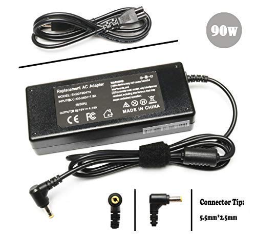 PA3714U-1ACA Ac Adapter Charger Power Cord Supply for Toshiba Satellite C655 C655D C675 C850 C855 C55 C75 L305 L455 L505 L645 L745 L755 L775 L855 L875 A105 A205 A215 A305 A665 U845 U845W-19V 4.74A 90W