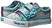 Skechers Kids Twinkle Toes Shuffles Sweet Steps Light-Up Sneaker,Turquoise/Lavender,9 M US Toddler