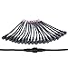 MOKUNGIT 10Pairs 2 Core 2pin Black Pigtail Plastics Waterproof IP65 LED Connector Male Female 40cm/pair Applicable 0.75mm² 22mm Nut for LED Light