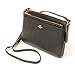 COACH Crossgrain Leather E/W Pop Crossbody (Black)